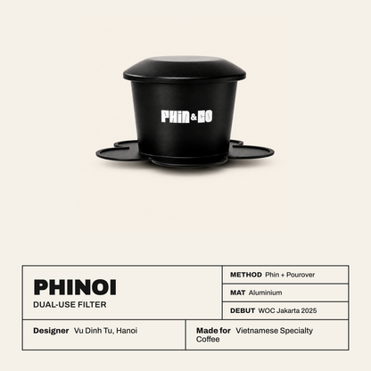 Phin & Co PHINOI – Dual-Use Filter aus Aluminium – Phin + Pourover – designed von Vu Dinh Tu, Hanoi